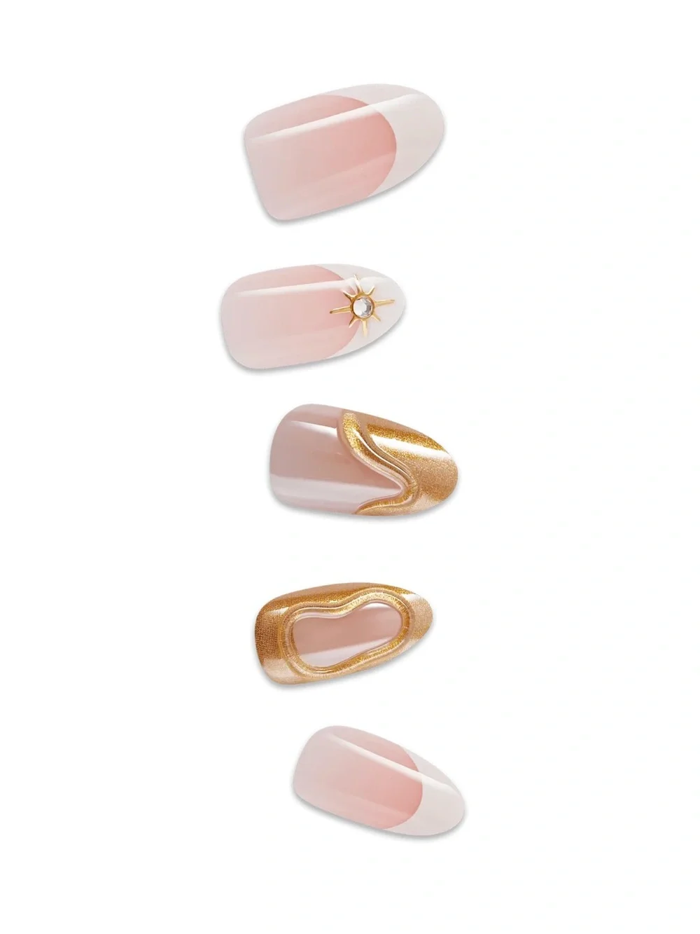 NIB imPress Premium Press-On Fake Nails in No Tears French